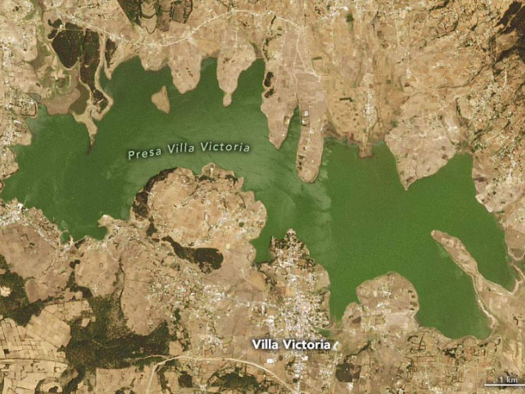 Las imágenes de la NASA que alertan sobre la sequía en México