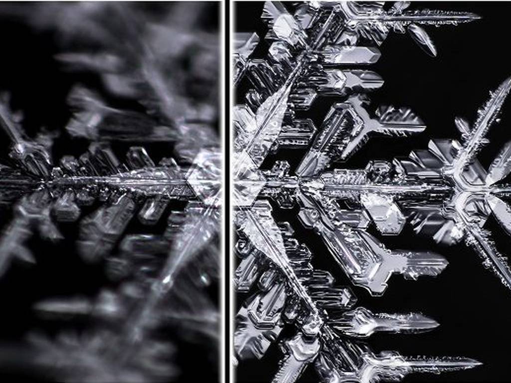 La historia de los copos de nieve (o de cómo una partícula se convierte en un hermoso fractal) ❄️
