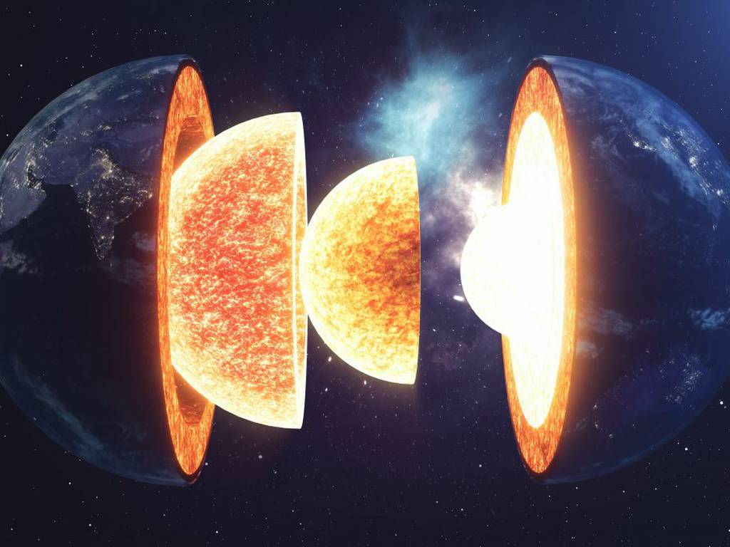 Científicos detectan una capa oculta en el núcleo de la Tierra y es casi tan caliente como el Sol