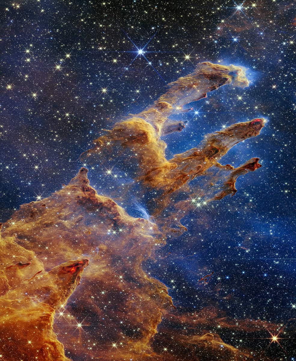 El Webb captura los Pilares de la Creación repletos de estrellas