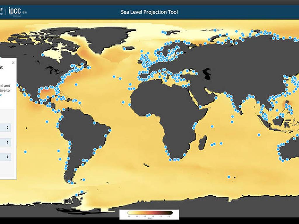 NASA crea mapa que muestra el posible incremento del nivel del mar