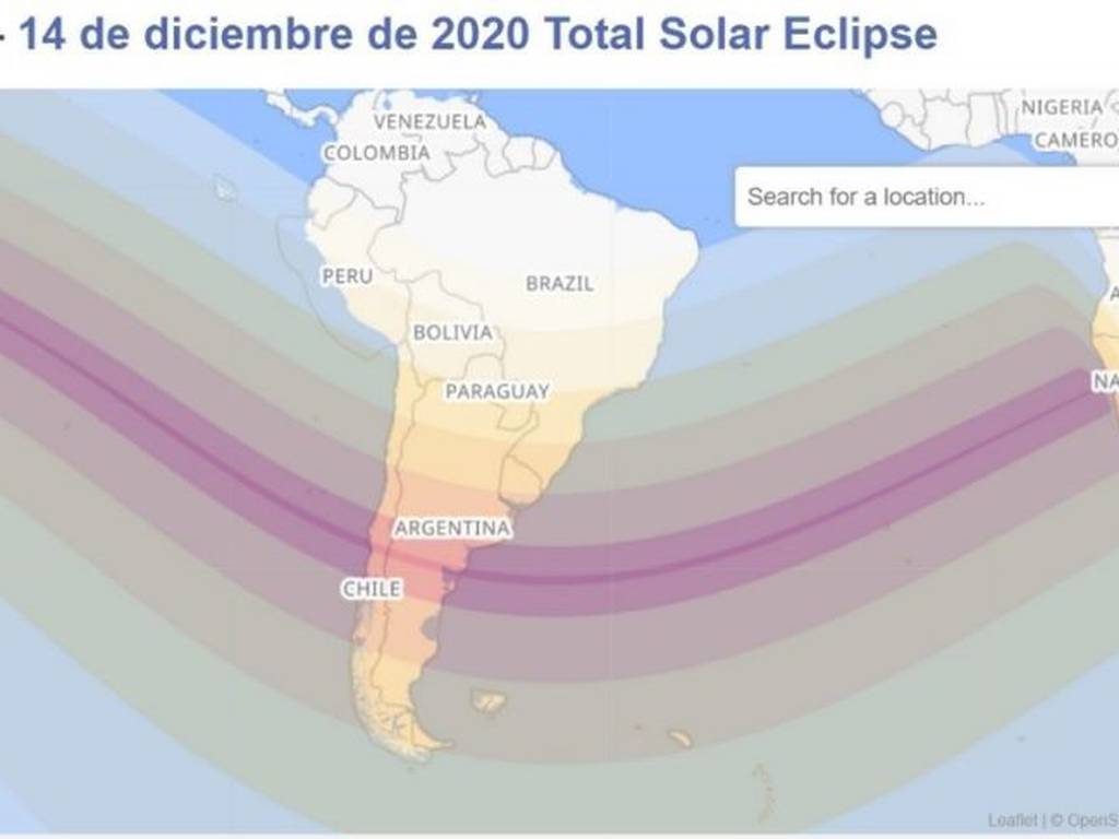 Eclipse solar total sudamericano este 14 de diciembre (en vivo)