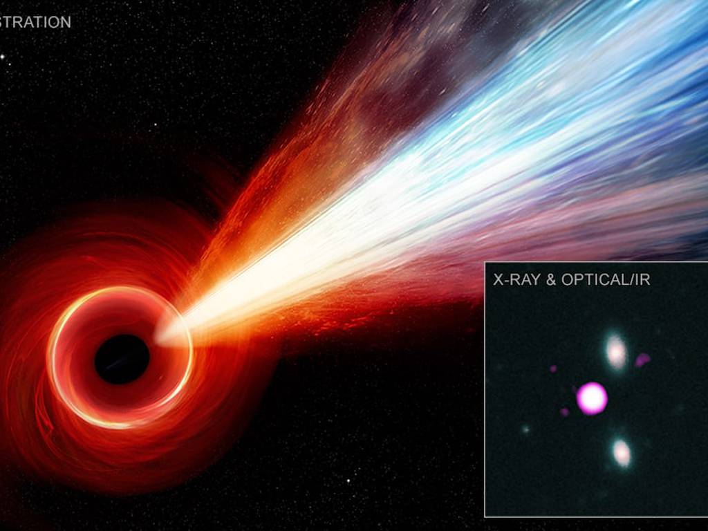 El destello de este agujero negro supermasivo es más grande que la Vía Láctea